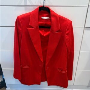 Alice + Olivia Bold Red Blazer